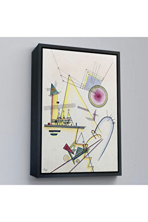 Ahşap Çerçeveli Wassily Kandinsky - Hassas Ruh Tablosu-7499
