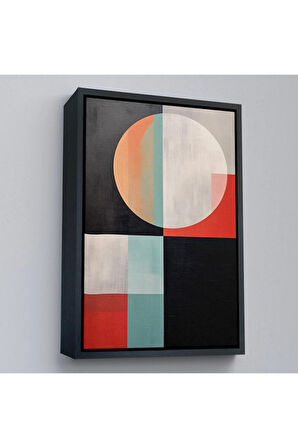Ahşap Çerçeveli Soyut Tablo-7530
