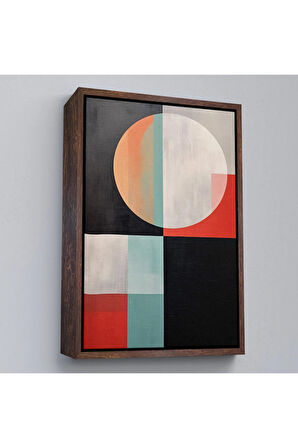 Ahşap Çerçeveli Soyut Tablo-7530