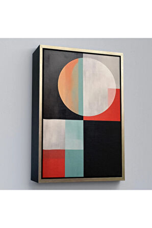 Ahşap Çerçeveli Soyut Tablo-7530