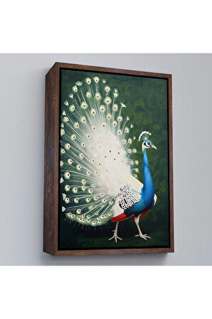 Ahşap Çerçeveli Tavuz Kuşu Tablo-7571