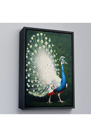 Ahşap Çerçeveli Tavuz Kuşu Tablo-7571