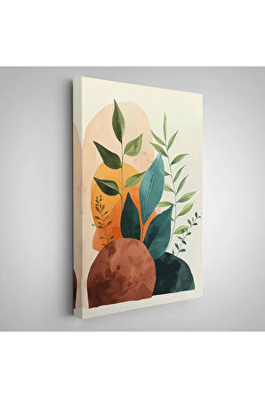 Ahşap Çerçeveli İskandinav Tarzı Soft Çiiçekler Tablo-7590