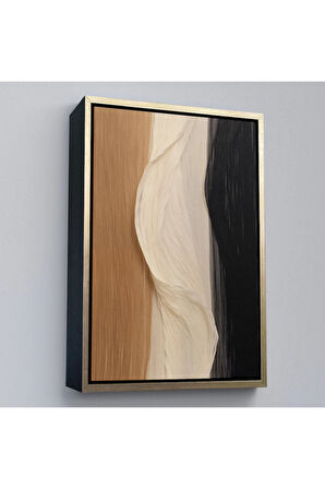 Ahşap Çerçeveli Kumaş Desenli Dekoratif Tablo-7596