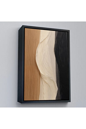 Ahşap Çerçeveli Kumaş Desenli Dekoratif Tablo-7596