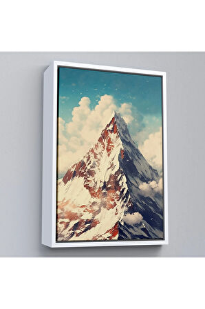 Ahşap Çerçeveli Everest Dağı Tablo-7604