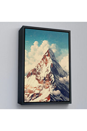 Ahşap Çerçeveli Everest Dağı Tablo-7604