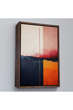 Ahşap Çerçeveli Yağlıboya Görünümlü Dekoratif Tablo-7609