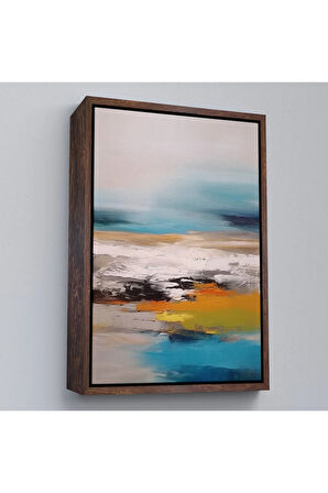 Ahşap Çerçeveli Yağlıboya Görünümlü Dekoratif Tablo-7610