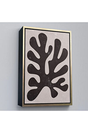 Ahşap Çerçeveli Henri Matisse Tarzı Soyut Sanat Tablosu-7619