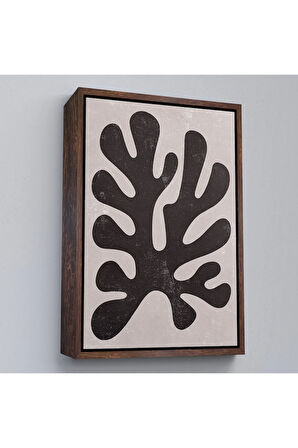 Ahşap Çerçeveli Henri Matisse Tarzı Soyut Sanat Tablosu-7619