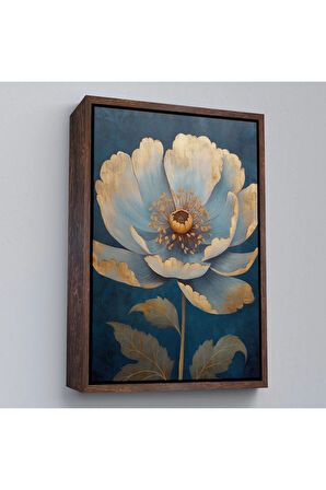 Ahşap Çerçeveli Dekoratif Çiçek Tablosu-7626