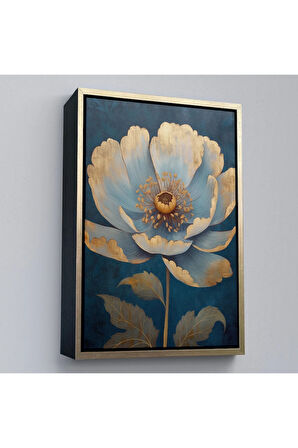Ahşap Çerçeveli Dekoratif Çiçek Tablosu-7626
