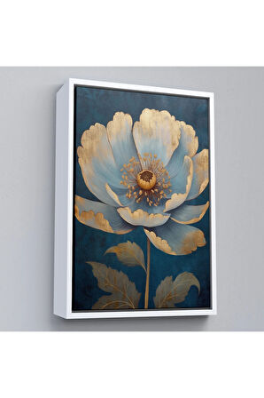 Ahşap Çerçeveli Dekoratif Çiçek Tablosu-7626