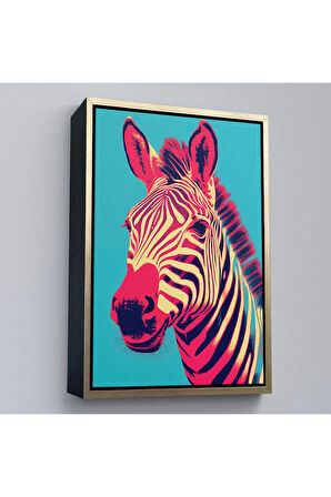 Ahşap Çerçeveli Zebra Tablosu-7642