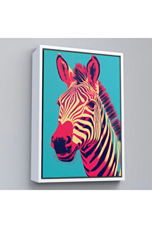 Ahşap Çerçeveli Zebra Tablosu-7642