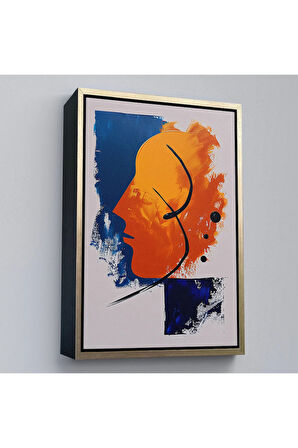 Yağlıboya Görünümlü Soyut İnsan Silüeti Tablo-7650