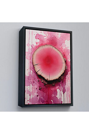 Ahşap Çerçeveli Keşilmiş Kanlı Ağaç Tablosu-7653