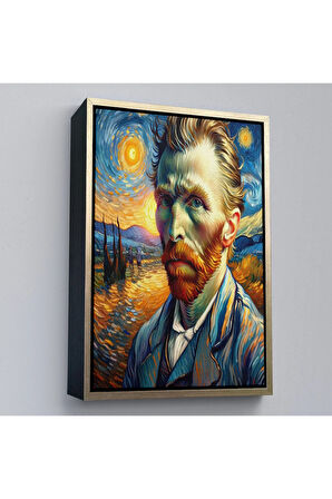 Ahşap Çerçeveli Vincent Van Gogh Tablosu-7680