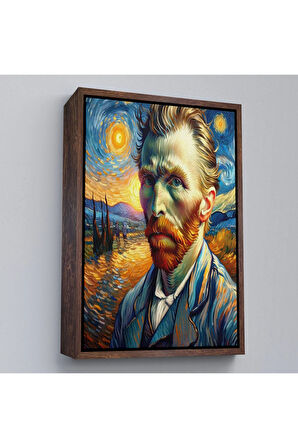 Ahşap Çerçeveli Vincent Van Gogh Tablosu-7680