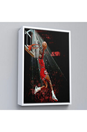 Ahşap Çerçeveli Michael Jordan Tablo-7682