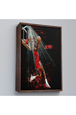 Ahşap Çerçeveli Michael Jordan Tablo-7682