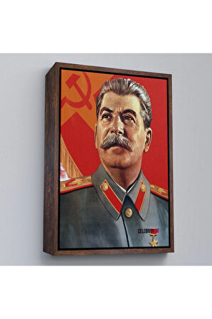 Ahşap Çerçeveli Joseph Stalin Rusya Ve Sovyetler Birliği Sscb Tablo-7683
