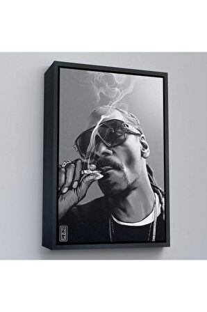 Ahşap Çerçeveli Snoop Dogg Tablo-7690