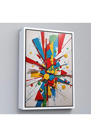 Ahşap Çerçeveli Düzensiz Şekiller Tablosu-7695