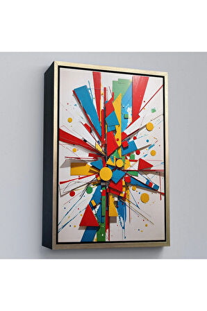 Ahşap Çerçeveli Düzensiz Şekiller Tablosu-7695