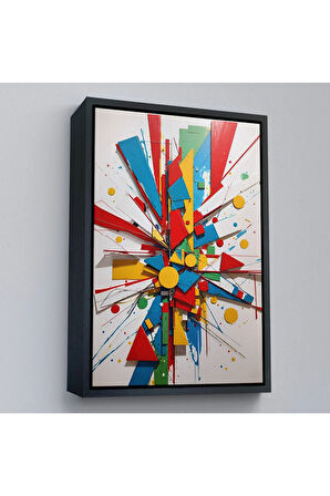 Ahşap Çerçeveli Düzensiz Şekiller Tablosu-7695