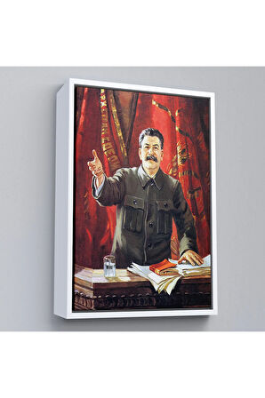 Ahşap Çerçeveli Joseph Stalin Rusya Ve Sovyetler Birliği Sscb Tablo-7697