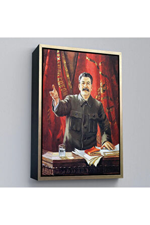 Ahşap Çerçeveli Joseph Stalin Rusya Ve Sovyetler Birliği Sscb Tablo-7697