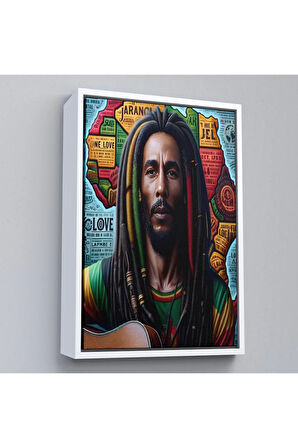 Ahşap Çerçeveli Bob Marley Tablosu-7714
