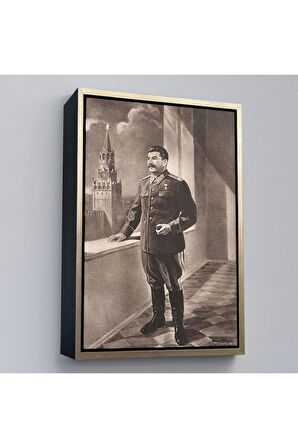 Ahşap Çerçeveli Joseph Stalin Rusya Ve Sovyetler Birliği Sscb Tablo-7715