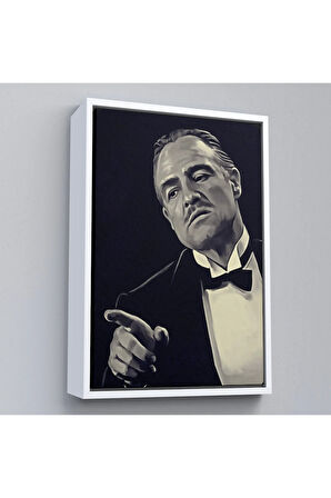 Ahşap Çerçeveli Godfather Mafya Film Tablo-7716