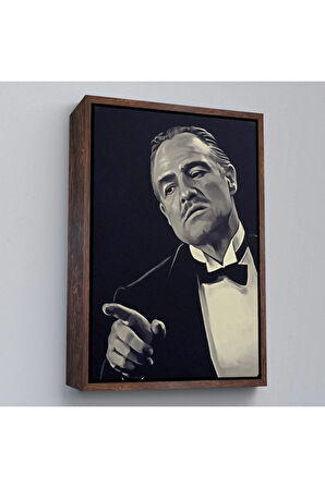 Ahşap Çerçeveli Godfather Mafya Film Tablo-7716