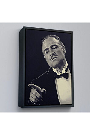 Ahşap Çerçeveli Godfather Mafya Film Tablo-7716