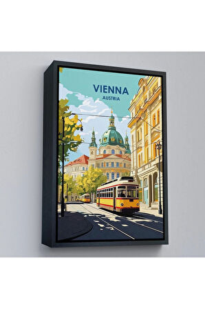 Ahşap Çerçeveli Avusturya Viyana Tablosu-7721