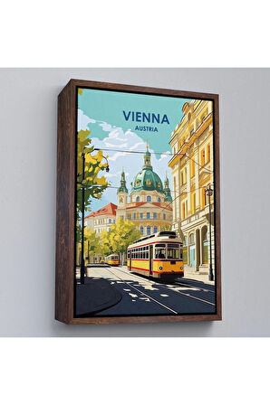 Ahşap Çerçeveli Avusturya Viyana Tablosu-7721