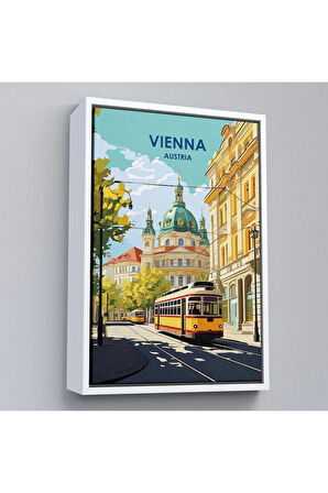 Ahşap Çerçeveli Avusturya Viyana Tablosu-7721