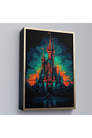 Ahşap Çerçeveli Avrupada Ortaçağ Kalesi Tablo-7728