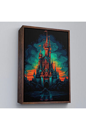 Ahşap Çerçeveli Avrupada Ortaçağ Kalesi Tablo-7728