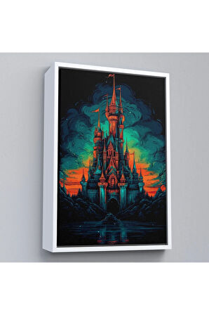 Ahşap Çerçeveli Avrupada Ortaçağ Kalesi Tablo-7728