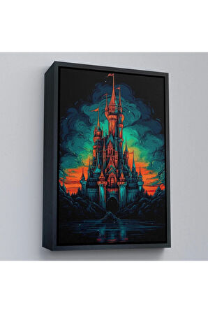 Ahşap Çerçeveli Avrupada Ortaçağ Kalesi Tablo-7728