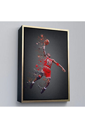 Ahşap Çerçeveli Michael Jordan Tablo-7730