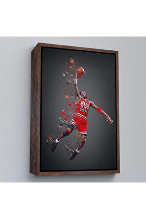 Ahşap Çerçeveli Michael Jordan Tablo-7730