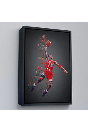 Ahşap Çerçeveli Michael Jordan Tablo-7730