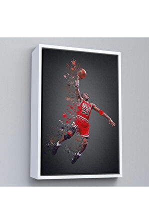 Ahşap Çerçeveli Michael Jordan Tablo-7730