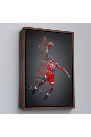 Ahşap Çerçeveli Michael Jordan Tablo-7730